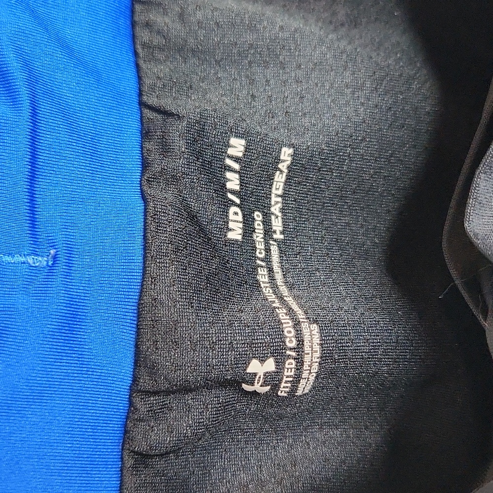 Mens Under Armour heat gear speed pocket running shorts blue size medium - Picture 5 of 8